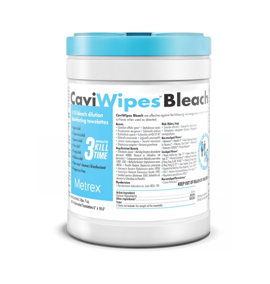 CaviWipes Bleach Cleaning Wipes