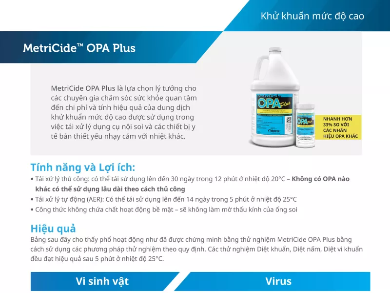 MetriCide OPA Plus Sales Sheet